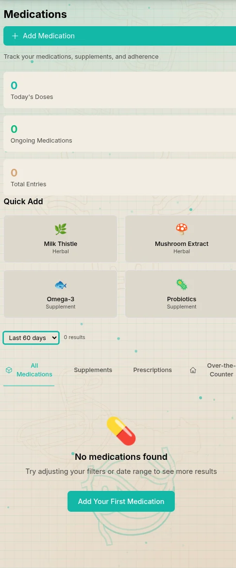 Medication and supplement tracking